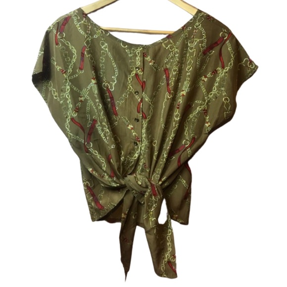 GOLD ‘COTTON CANDY’ CROP SUMMER SHIRT!! - Picture 1 of 7